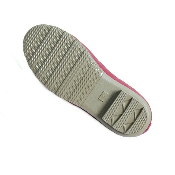 Women's Rainboots, Tall Rubber Rain Boots, RB-1536, Red - Picture 5 of 5